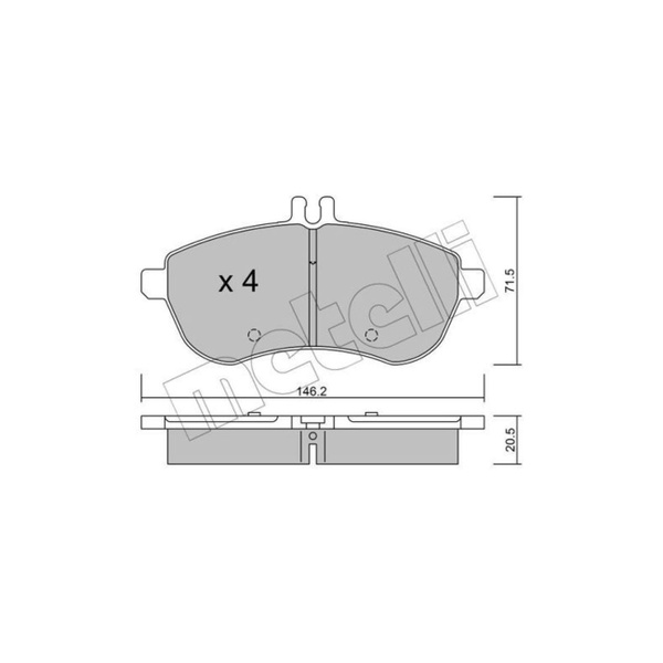Колодки тормозные Metelli 2206650 - купить по низким ценам в интернет ...