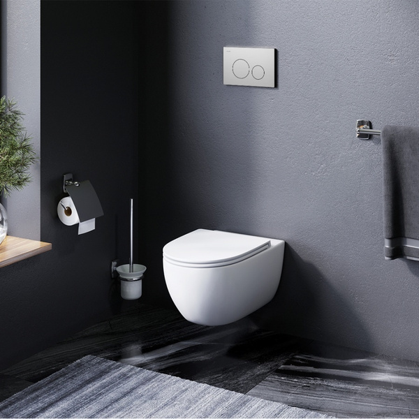 Унитаз подвесной AM.PM Awe FlashClean безободковый, быстросъемное ...