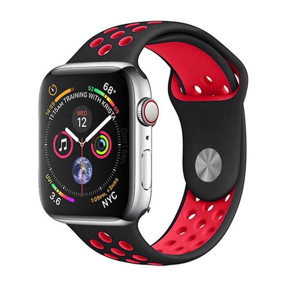 Силиконовый ремешок для часов Apple Watch 38/40/41 мм / Ремешок для ...