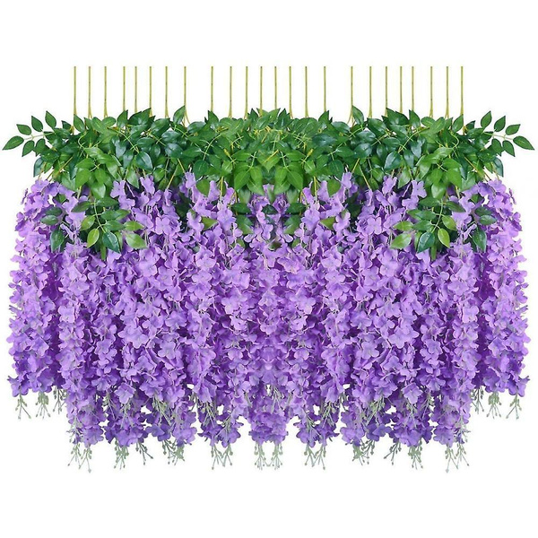 Купить Искусственная искусственная глициния, висящая на шелковой лозе ...