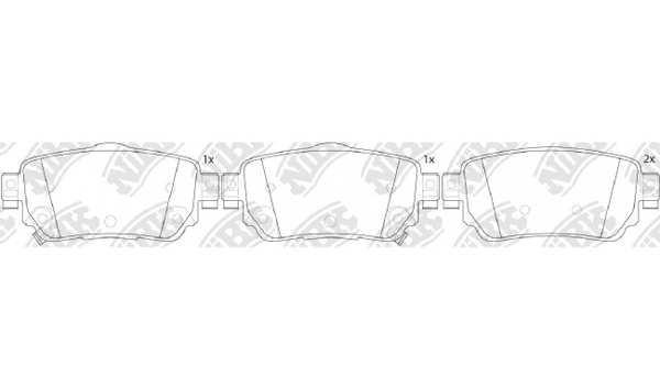 Колодки тормозные NiBK PN2806 - купить по низким ценам в интернет ...