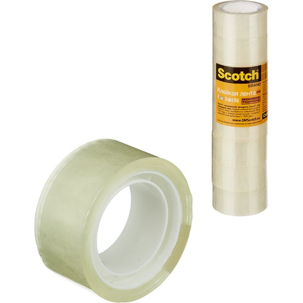 Scotch Клейкая лента канцелярская 19 мм x 10 м - купить с доставкой по ...