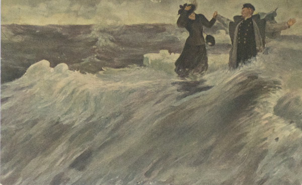 Антикварная открытка "И. Репин. Какой простор. С надпечаткой". Россия ...