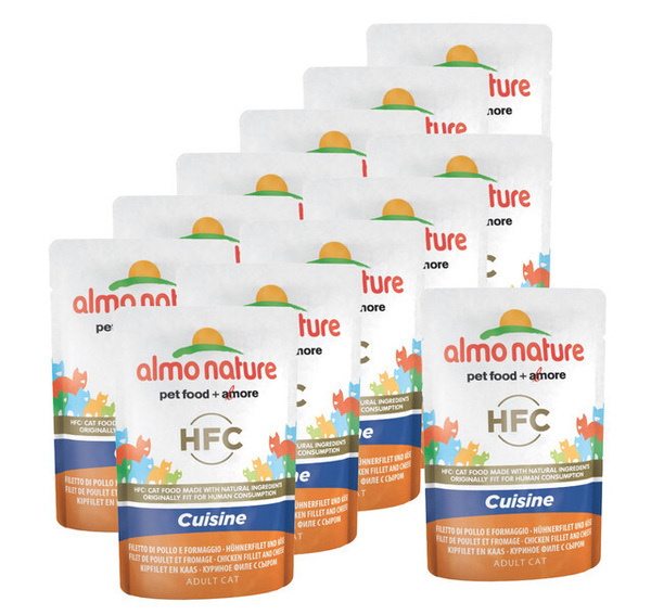 Almo Nature Паучи для Кошек с Куриным филе и Сыром (Classic Cuisine ...