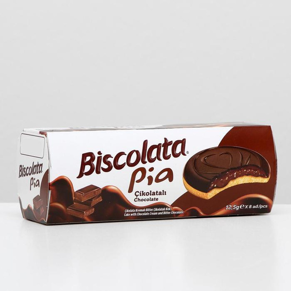 Печенье c шоколадной начинкой покрытой темным шоколадом / 100 грамм ...