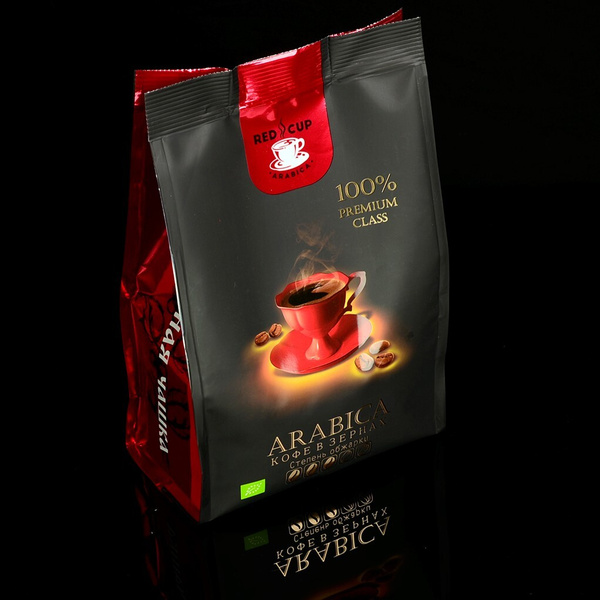 Кофе жареный в зернах Арабика 500г Красная Чашка - купить с доставкой ...