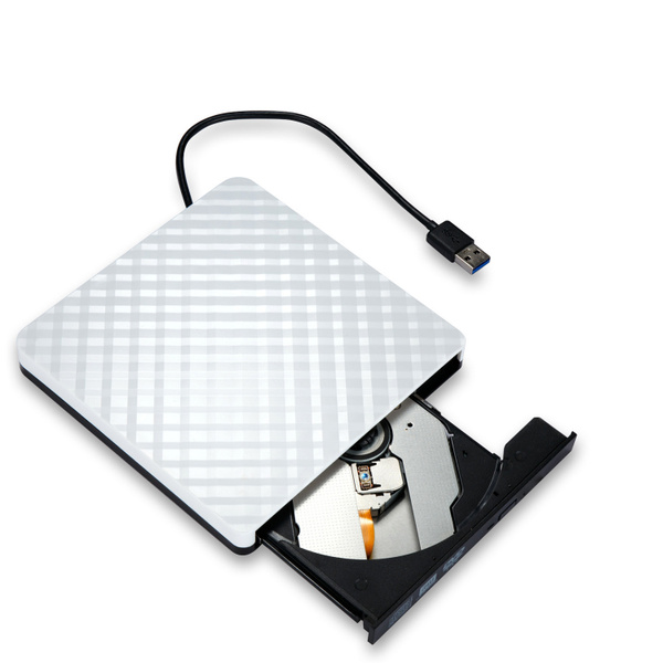 Внешний дисковод / оптический привод CD / DVD - USB 3.0 карбон белый ...