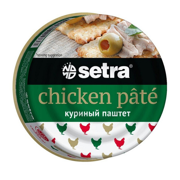 Мясные консервы Паштет Setra из курицы, 100гр - купить с доставкой по ...