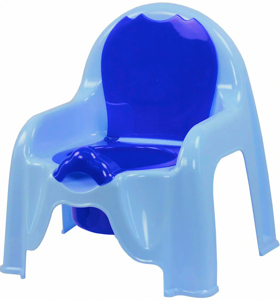 Горшок детский/стульчик/пластиковый/яркий/с крышкой/спинкой/ручкой/для ...