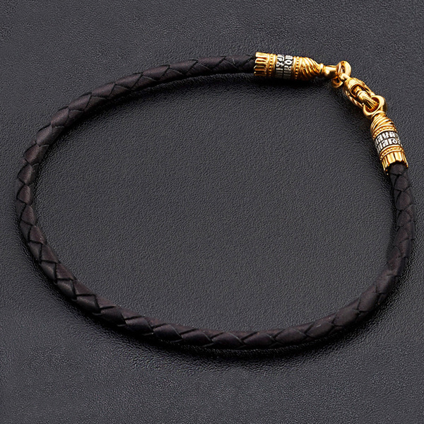 Женский освященный православный кожаный браслет для бусин-шармов купить ...