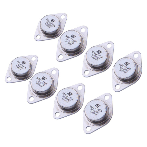 Характеристики 8 x 2N3055 15A 60V NPN AF аудио транзистор мощности TO-3 ...