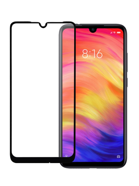 Защитное стекло "Полное покрытие" для Xiaomi Redmi Note 7/7 Pro/сяоми ...