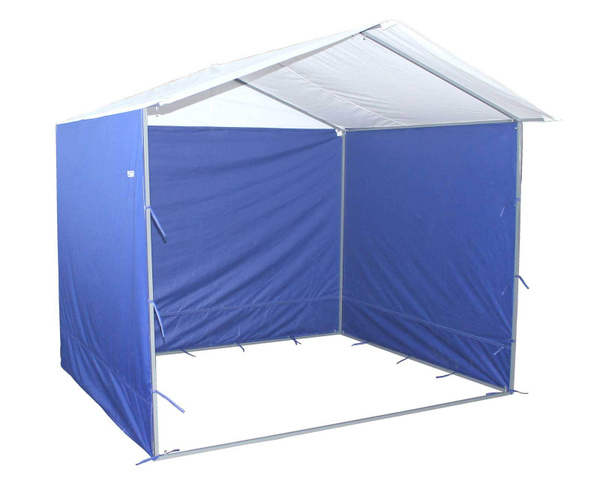 Торговая палатка 2х2 м, "Стандарт", Технотент, бело-синий, усиленный ...
