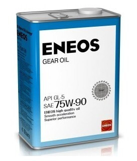 Масло трансмиссионное Gear 75W90 GL5 (4л) Eneos OIL1370 - купить по ...