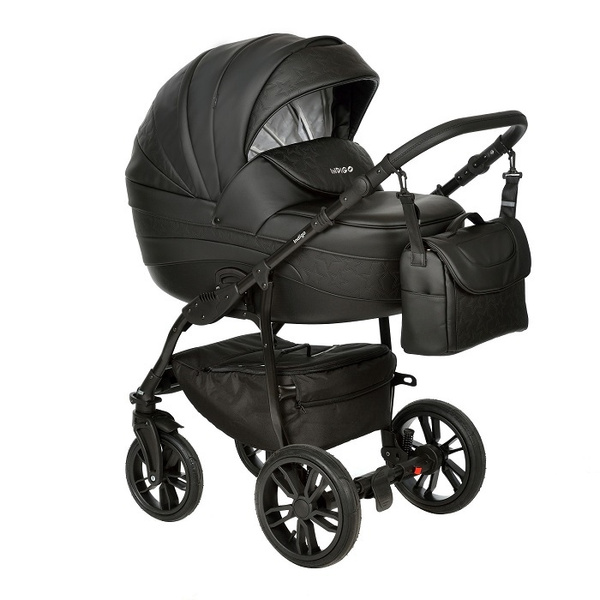 Коляска 3в1 INDIGO Special F is 03 (черная кожа) - купить с доставкой ...