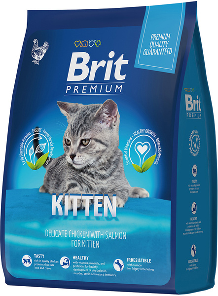 Корм Brit Premium Kitten для котят, с курицей, 400 г - купить с ...