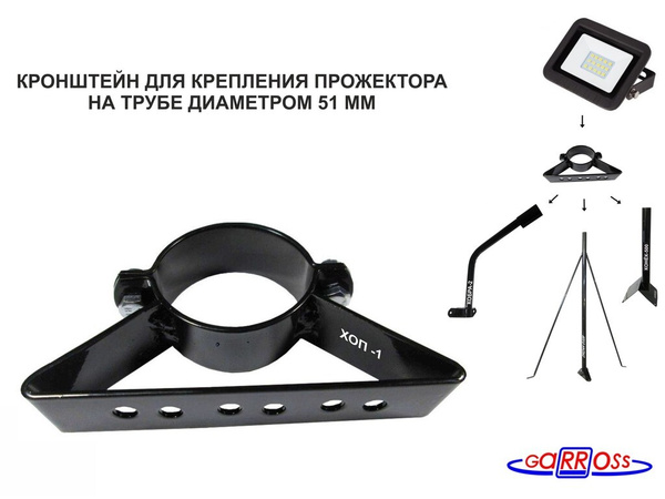 Кронштейн для крепления LED прожектора на мачте, кронштейне диаметром ...