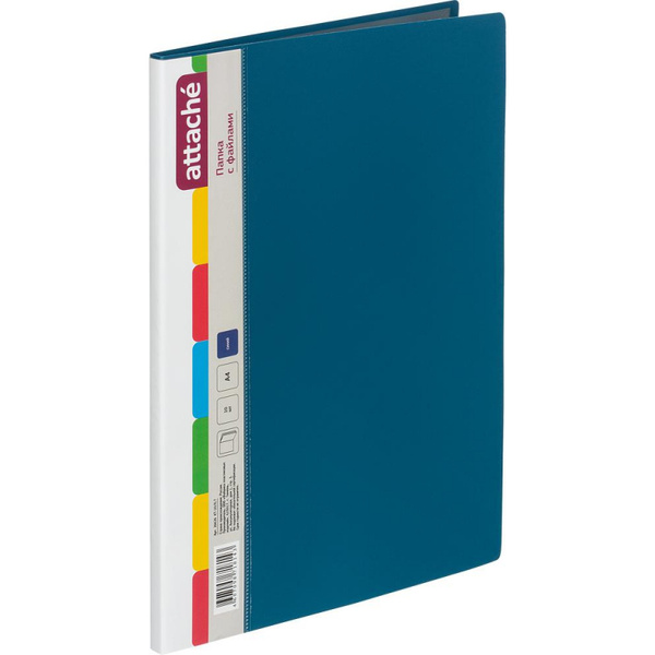 Attache Папка файловая Синяя - купить с доставкой по выгодным ценам в ...