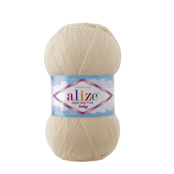 Alize Cotton Gold Fine – Lotto 3 Gomitoli, 55% Cotone 45% Acrilico, 100g/470m, Colore 43 Lilla, Per Maglia E Uncinetto