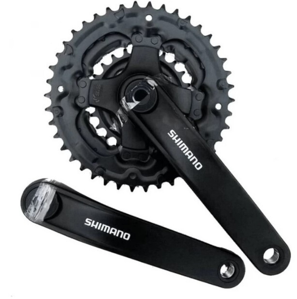 Система шатунов SHIMANO Шимано TOURNEY FC-TY301, 170 мм, квадрат, 42/34 ...