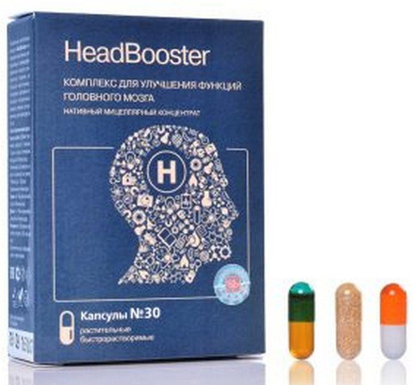 Хэдбустер для улучшения мозговой деятельности, 30 капсул - купить с ...