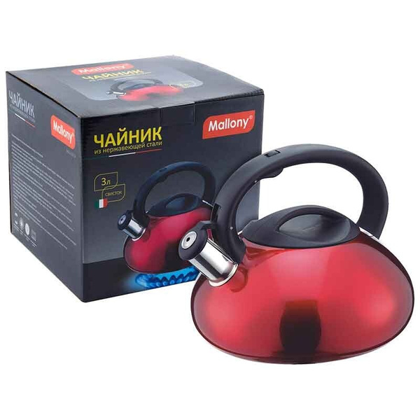 Посуда MALLONY MAL-103-R 3,0л красный (910093) - купить с доставкой по ...