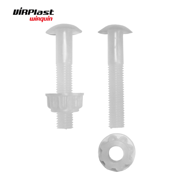 Крепления крышки сиденья к унитазу VIRPlast \"Эконом\" пластик, комплект ...