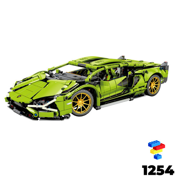 Конструктор Technique Lamborghini 1254 деталей / Аналог Лего / Зелёный ...