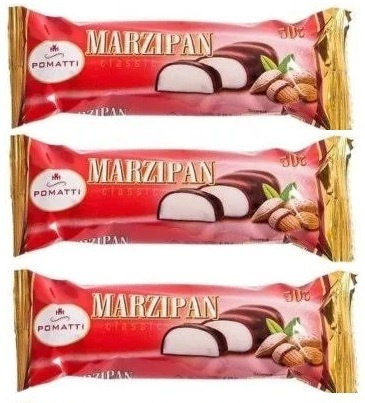 Марципановый батончик в тёмном шоколаде Pomatti - Набор 3 шт. - купить ...