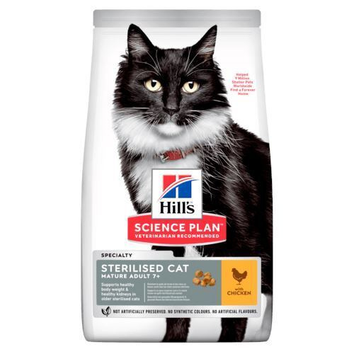 Hill's Science Plan Sterilised Cat 7+ Chicken сухой корм для ...