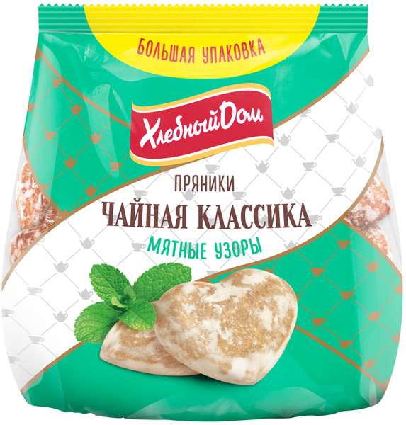 Пряники Хлебный Дом Мятные Узоры, 400г - купить с доставкой по выгодным ...