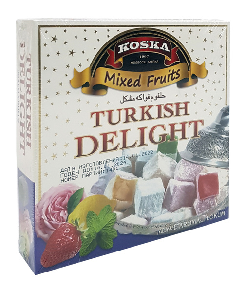 Рахат-лукум букет вкусов, "Koska", Mixed Fruits Lokum, 200гр. Турция ...