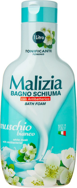 Malizia / Пена для ванны Malizia White Musk 1000мл 3 шт - купить с ...