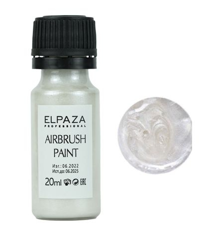 ELPAZA Краска для аэрографии Airbrush Paint перламутровый металлик, 20 ...
