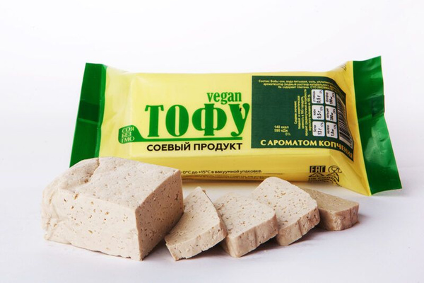 Тофу с ароматом копчения, натуральный ЭкоСояПро, 6 штук по 100 грамм ...