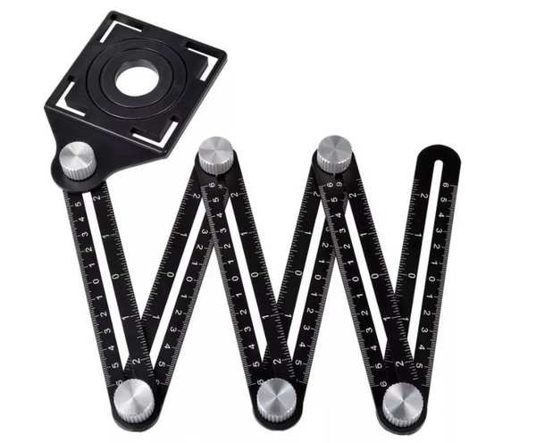 Угломер, Линейка/угольник Razaian strong tools 185мм х 185мм, Алюминий ...