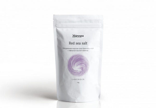 Marespa - Морская соль Красного моря с эфирным маслом лаванды, 1 кг ...