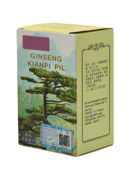 Ginseng Kianpi Pil, гинсенг таблетки для набора веса, для мужчин и ...