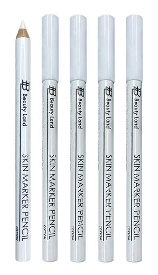 BEAUTY LAND Карандаш косметический для разметки БЕЛЫЙ (cotton), 5 шт ...