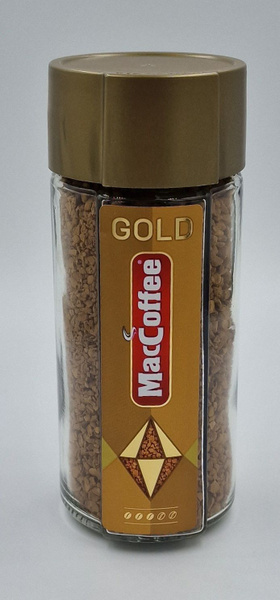 Кофе Маккофе Голд растворимый в стеклянной банке 100 г MacCoffee Gold ...