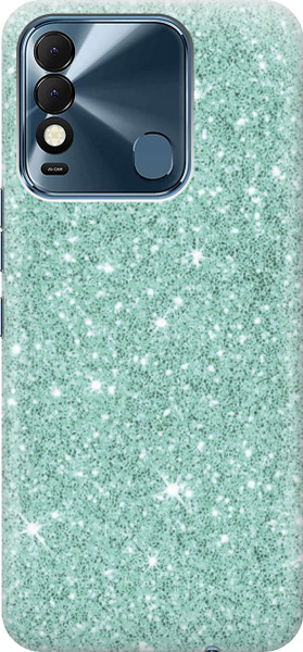 Силиконовый чехол на Tecno Spark 8 / Техно Спарк 8 с эффектом блеска ...