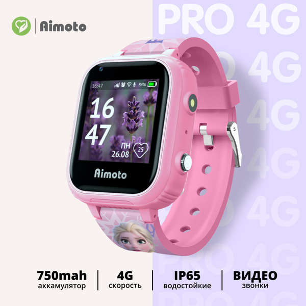 Купить смарт-часы Aimoto 4G с видеозвонком, GPS-геолокацией и батареей ...