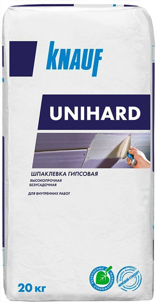 КНАУФ Унихард шпаклевка гипсовая высокопрочная (20кг) / KNAUF Unihard ...