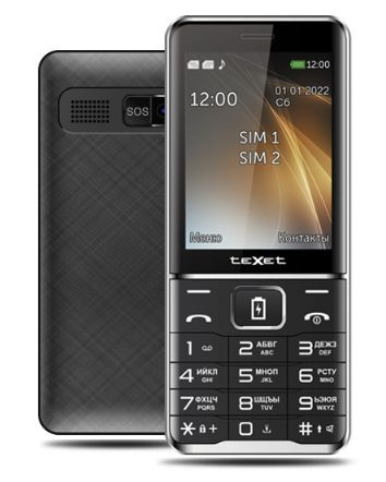 Мобильный телефон Texet Телефон TM-D421 Dual Sim, черный - купить по ...