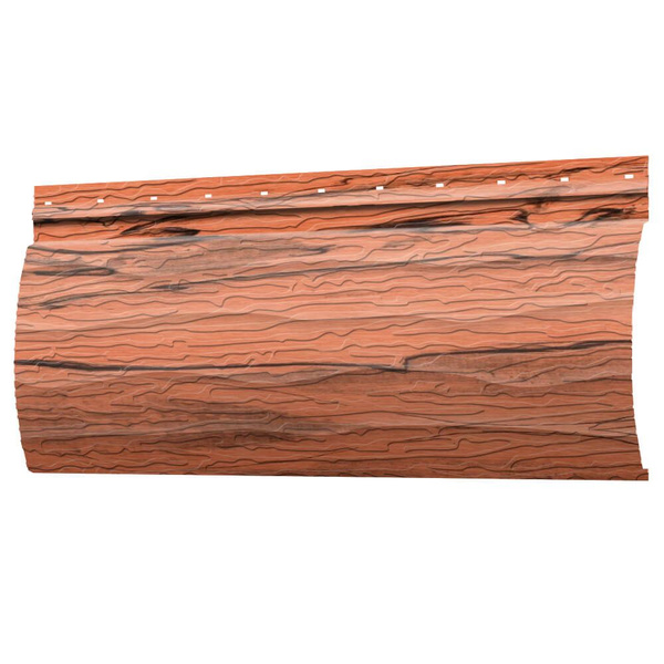 Сайдинг металлический Бревно Рубленое Кипарис (уличный металлосайдинг ...