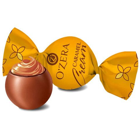 Конфеты шоколадные O'ZERA "Caramel Cream" с карамельной начинкой, 500 г ...