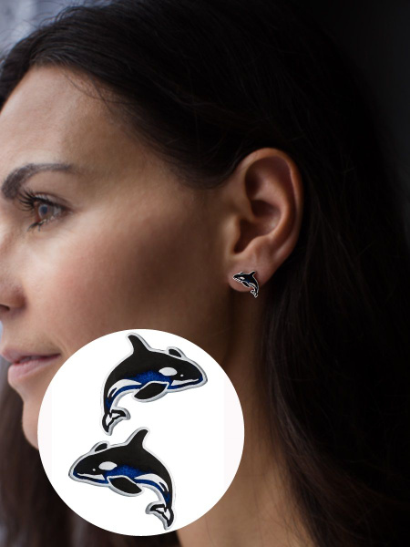 Legenda jewelry Серьги Косатка - купить с доставкой по выгодным ценам в ...