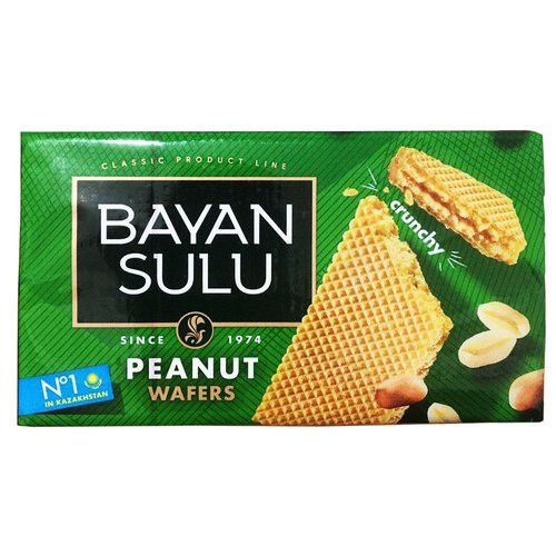 Вафли Bayan Sulu арахисовые, 210 гр, БАЯН СУЛУ - купить с доставкой по ...