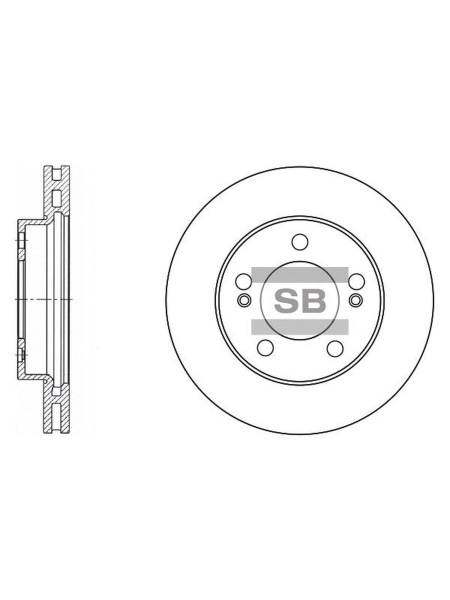 Диск тормозной передний 2 шт SSANG YONG Action/Rexton/Kyron/Vent.D294mm ...