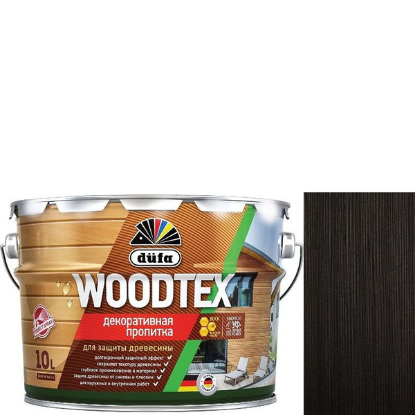 Пропитка декоративная для защиты древесины алкидная Dufa Woodtex венге ...